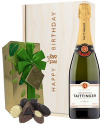 Taittinger Champagne and Chocolates Birthday Gift Box