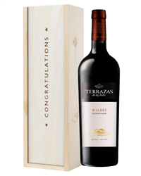Terrazas Reserva Malbec Red Wine Congratulations Gift