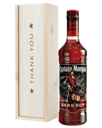 Captain Morgan Rum Thank You Gift In Wooden Box
