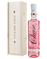 Chase Rhubarb Vodka Thank You Gift In Wooden Box