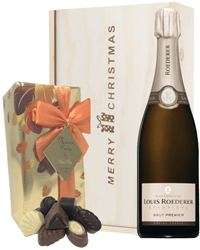Louis Roederer Christmas Champagne and Chocolates Gift Box