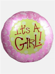 Baby Girl Helium Balloon Gift