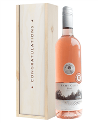 English Rose Wine Congratulations Gift