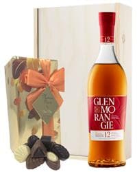 Glenmorangie LaSanta and Chocolates Gift Set in Wooden Box