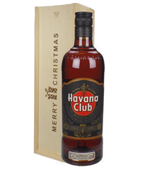Havana Club 7 Year Old Rum Christmas Gift In Wooden Box