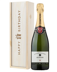 Personalised Champagne Artwork Template