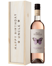 Rose Wine Birthday Gift For Uncle