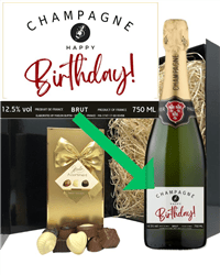 Signature Champagne Happy Birthday Gift