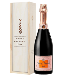 Veuve Clicquot Rose Champagne Fathers Day Gift In Wooden Box