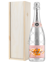 Veuve Clicquot Rose Rich Champagne Gift In Wooden Box
