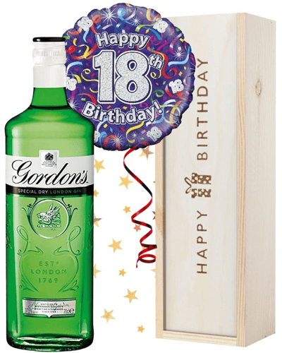 18th Birthday Gin and Balloon Gift