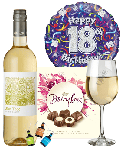 18th Birthday White Wine And Chocolates