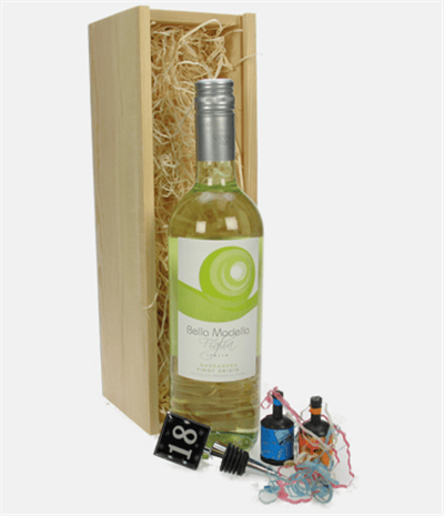 18th Birthday White Wine And Stopper Gift