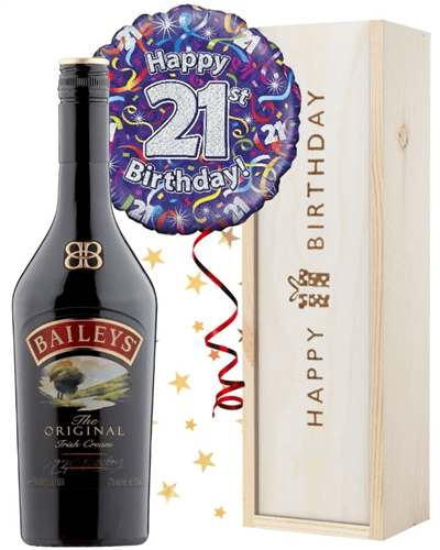 21st Birthday Baileys and Balloon Gift