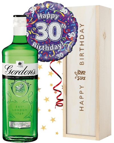 30th Birthday Gin and Balloon Gift
