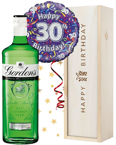 30th Birthday Gin and Balloon Gift