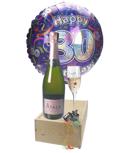 30TH BIRTHDAY ROSE CHAMPAGNE FLUTE GIFT