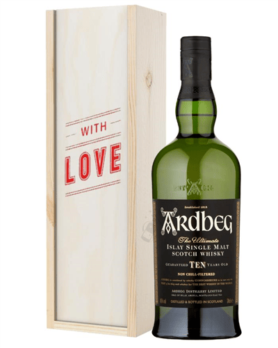 Ardbeg 10 Year Old Single Malt Whisky Valentines Day Gift