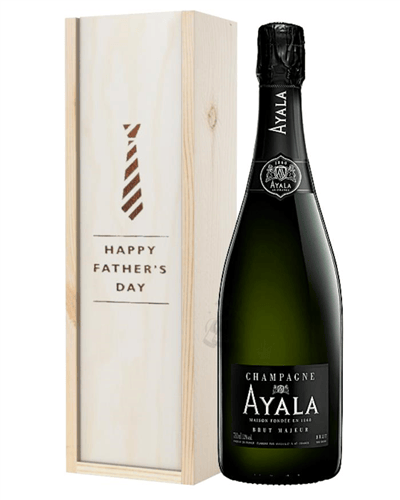 Ayala Champagne Fathers Day Gift In Wooden Box