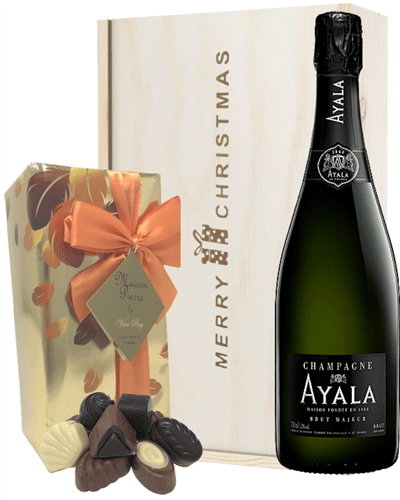 Ayala Christmas Champagne and Chocolates Gift Box