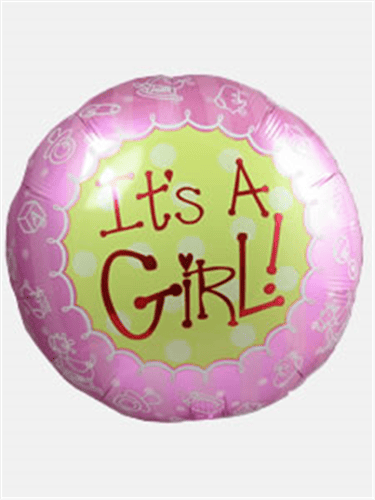 Baby Girl Helium Balloon Gift