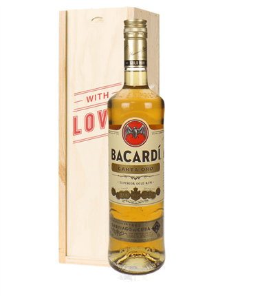 Bacardi Carta Oro Valentines Day Gift