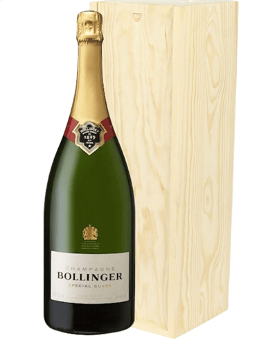 Bollinger Champagne Magnum 150cl in Wooden Gift Box