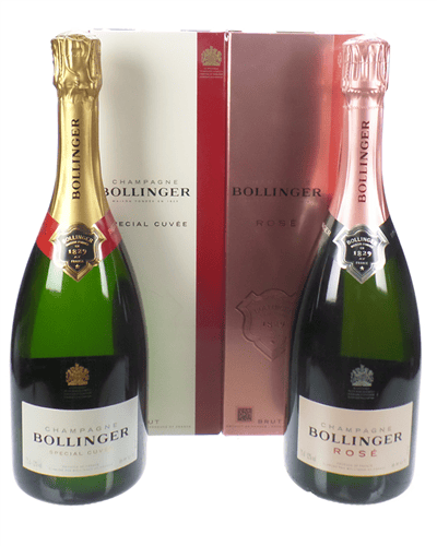 Bollinger Champagne Two Bottle Gift Box Bollinger And Bollinger Rose