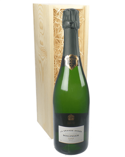 Bollinger Grande Annee Vintage Champagne Gift in Wooden Box