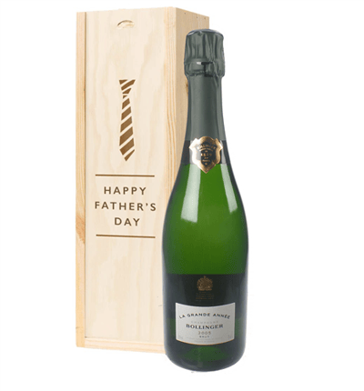 Bollinger Grande Annee Vintage Fathers Day Gift In Wooden Box
