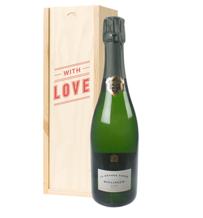 Bollinger Grande Annee Vintage Valentines Day Gift