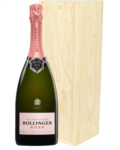 Bollinger Rose Champagne Magnum 150cl in Wooden Gift Box