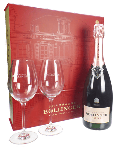 Bollinger Rose Red Flute Set