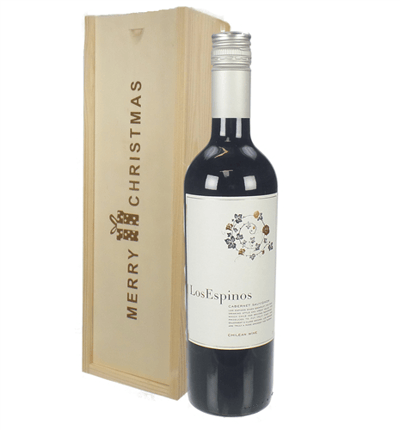 Cabernet Sauvignon Chilean Red Wine Single Bottle Christmas Gift In Wooden Box