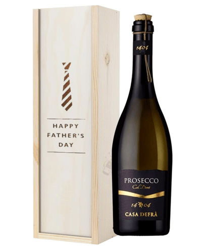 Casa Defra Prosecco Frizzante Fathers Day Gift In Wooden Box