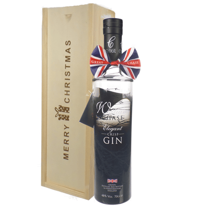 Chase Elegant Gin Christmas Gift In Wooden Box