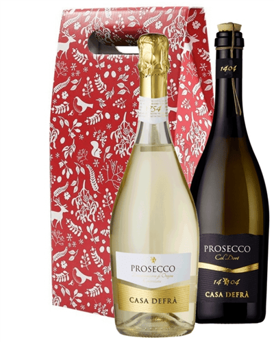 Christmas Prosecco Mixed Twin Wine Gift