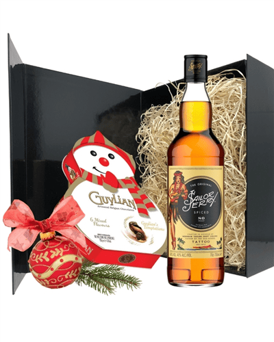 Christmas Rum And Chocolates Gift Set