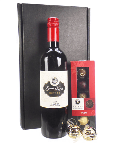 Christmas Wine And Chocolates Gift Set