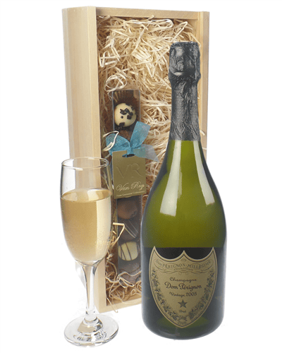 Dom Perignon Champagne and Chocolates Gift Set