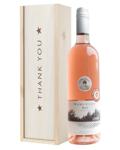 English Rose Wine Thank You Gift