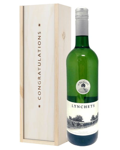 English White Wine Congratulations Gift