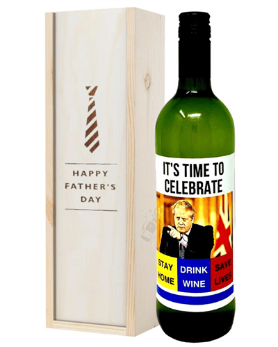 Fathers Day White Wine Stay at Home Social Distancing Gift