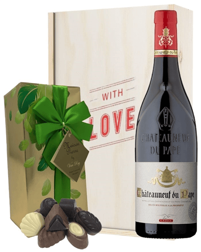 Chateauneuf Du Pape and Chocolate Valentines Gift