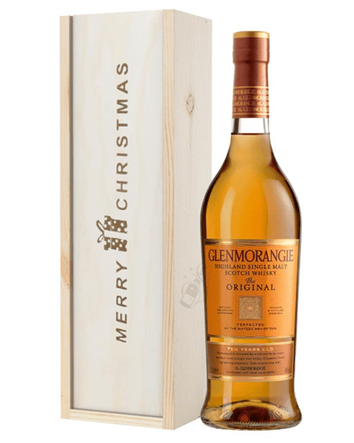 Glenmorangie Original Single Malt Whisky Christmas Gift In Wooden Box