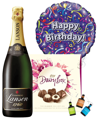 Happy Birthday Champagne And Chocolates Gift