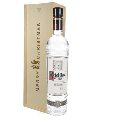 Ketel One Vodka Christmas Gift In Wooden Box