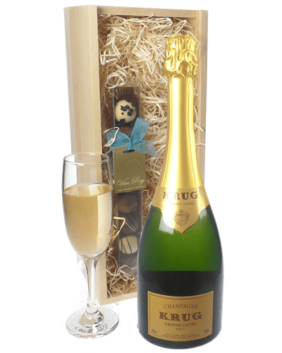 Krug Grande Cuvee Champagne and Chocolates Gift Set
