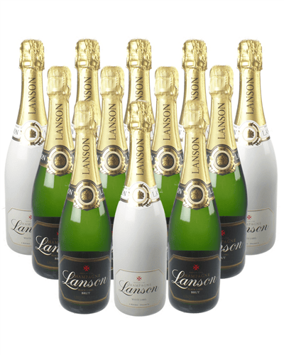 Lanson Black Label And White Label Champagne Case