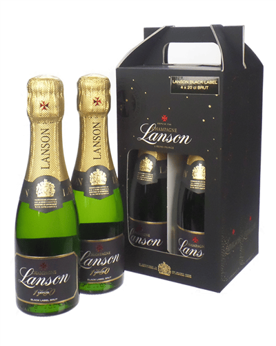 Lanson Black Label Champagne Quarter Mini Gift Set